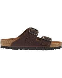 Birkenstock - Arizona Wb Vintage – Natural Leather Sandal - Lyst