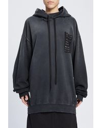 Ann Demeulemeester - Annemarie High Comfort Hoody With Printed Patches - Lyst