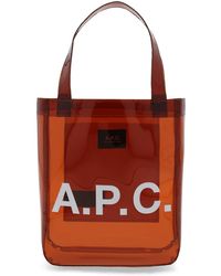 A.P.C. - Small "Lou" Tote Bag - Lyst