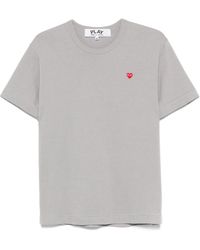 COMME DES GARÇONS PLAY - Mini Heart-Patch T-Shirt - Lyst