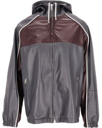 LA ROSE - Hooded Leather Vintage Jacket - Lyst