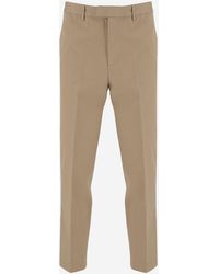 Emporio Armani - Trousers Cotton - Lyst