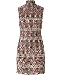 Missoni - Mini-Jurk Met Bloemenkant - Lyst