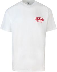 Carhartt - T -shirt S/s Logo Wit - Lyst
