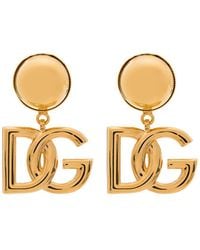 Dolce & Gabbana - Mini Logo Earrings - Lyst