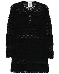 Semicouture - Alvina Cotton Mini Dress - Lyst