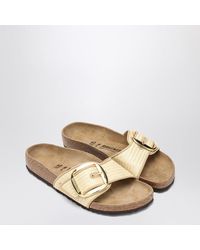 Birkenstock - Madrid Big Buckle Raffia Slipper - Lyst