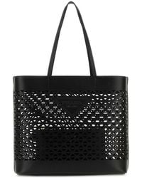 Prada - Leather Shopping Bag - Lyst