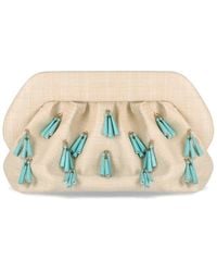 THEMOIRÈ - Bios Paper Fringe Butter Clutch Bag - Lyst