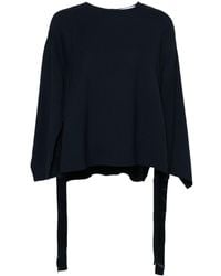 Erika Cavallini Semi Couture - Blusa Con Spacco Laterale - Lyst