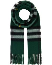 Burberry - Embroidered Cashmere Scarf - Lyst