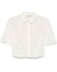 ERMANNO FIRENZE - Embroidered Cotton Shirt - Lyst