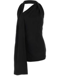 Loewe - Satin Mini Dress - Lyst