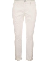 Dondup - Gaubert Slim Fit Gabardine Trousers - Lyst