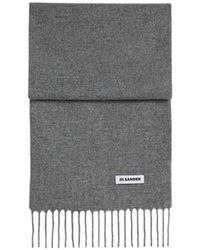 Jil Sander - Small Wool Scarf - Lyst