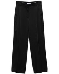 Stella McCartney - Pleated Satin Trousers - Lyst