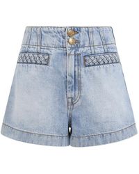 Zimmermann - Indra Denim Shorts - Lyst
