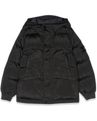 Stone Island - Mini Down Jacket With Side Logo Patch - Lyst