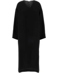 The Row - Black Crepe Heloise Dress - Lyst