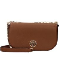 Tory Burch - Brown Leather Crossbody Bag - Lyst