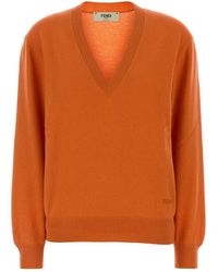 Fendi - Stretch Cashmere Sweater - Lyst