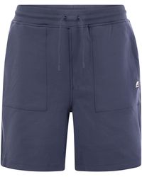 K-Way - Theotime Light Spacer Pluche Bermuda Shorts - Lyst