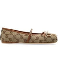 Gucci - Horsebit Ballet Flats - Lyst