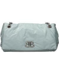 Balenciaga - Monaco Shoulder Bag Leather Celeste/Aqua - Lyst