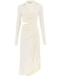 Off-White c/o Virgil Abloh - Asymmetric Cut-out Jersey Dress - Lyst