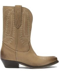 Golden Goose - "Wish Star" Cowboy Ankle Boots - Lyst