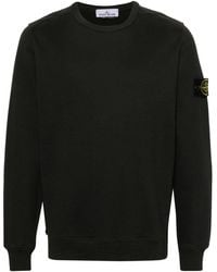 Stone Island - Logo Cotton Sweatshirt - Lyst