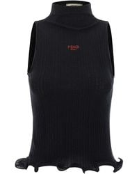 Fendi - High-Neck Sweater - Lyst