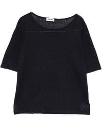 Base London - Linen And Cotton Blend Sweater - Lyst