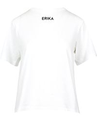 Erika Cavallini Semi Couture - T-shirts En Polo's Wit - Lyst