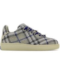 Burberry - Embroidered Fabric Box Sneakers - Lyst