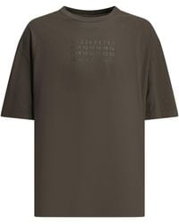 Maison Margiela - Crew Neck T Shirt With Logo - Lyst