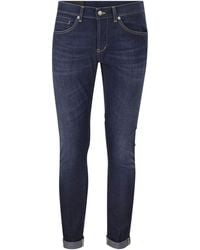 Dondup - Vaqueros de corte pitillo en denim elástico con costuras en contraste de George - Lyst