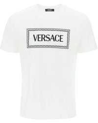 Versace - Geborduurd Logo T -shirt - Lyst