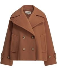 Chloé - Abrigo Corto De Lana - Lyst
