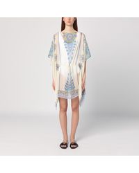 Etro - Short Printed Silk Caftan - Lyst