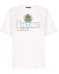 Boutique Moschino - Baumwoll-Logo T-Shirt - Lyst