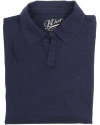 Bl'ker - Polo Manica Corta Hamptons Senza Bottoni Jersey - Lyst