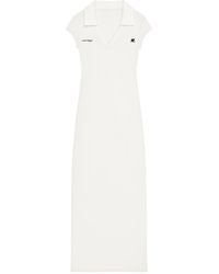 Courreges - Vestido Largo Con Logo - Lyst