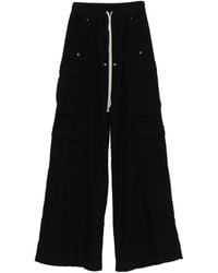 Rick Owens - Pantalones Cargo Jumbo Belas De Algodon De Tiro Alto - Lyst