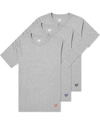Human Made - Tocón de camiseta de 3 paquetes hechos por humanos con logotipo - Lyst