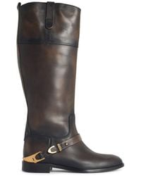 Golden Goose - 'Charlie' Dark Leather Boots - Lyst