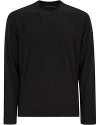 Fedeli - Long Sleeve Pure Cotton T Shirt - Lyst
