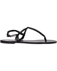 Isabel Marant - Leather Tie Sandals - Lyst