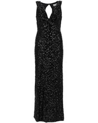 P.A.R.O.S.H. - Embellished V Neck Maxi Dress - Lyst