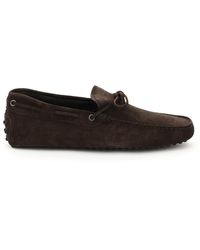 Tod's - Gommino Loafers With Laces - Lyst